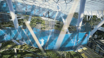 太科幻了！耗资85亿，把森林、瀑布搬进大机场！_24