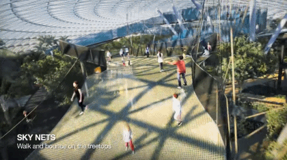 太科幻了！耗资85亿，把森林、瀑布搬进大机场！_23