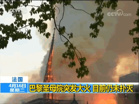 突发！巴黎圣母院大火！800年古迹被焚毁…_2