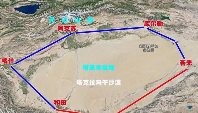 开工：825公里和若铁路即将全面开建，环塔克拉玛干沙漠铁路网_3